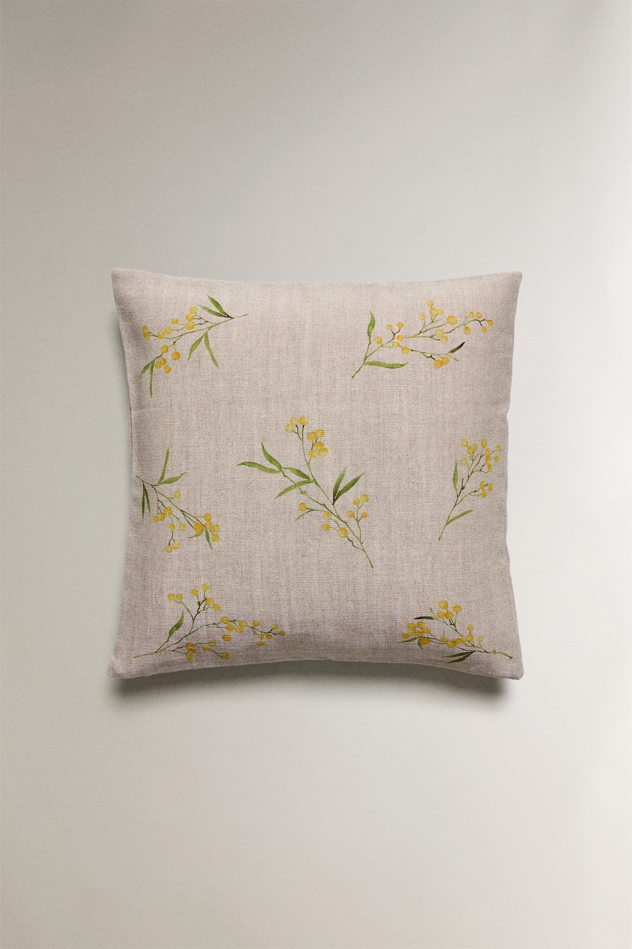 MIMOSA PRINT THROW PILLOW COVER